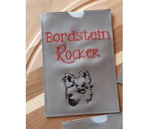 Stickdatei - Langhaar Chihuahua Silhouette